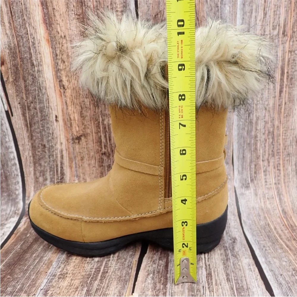 Sorel Northern Lite Tall Suede Boots Women’s Size 7 Brown Side Zip Snow Winter